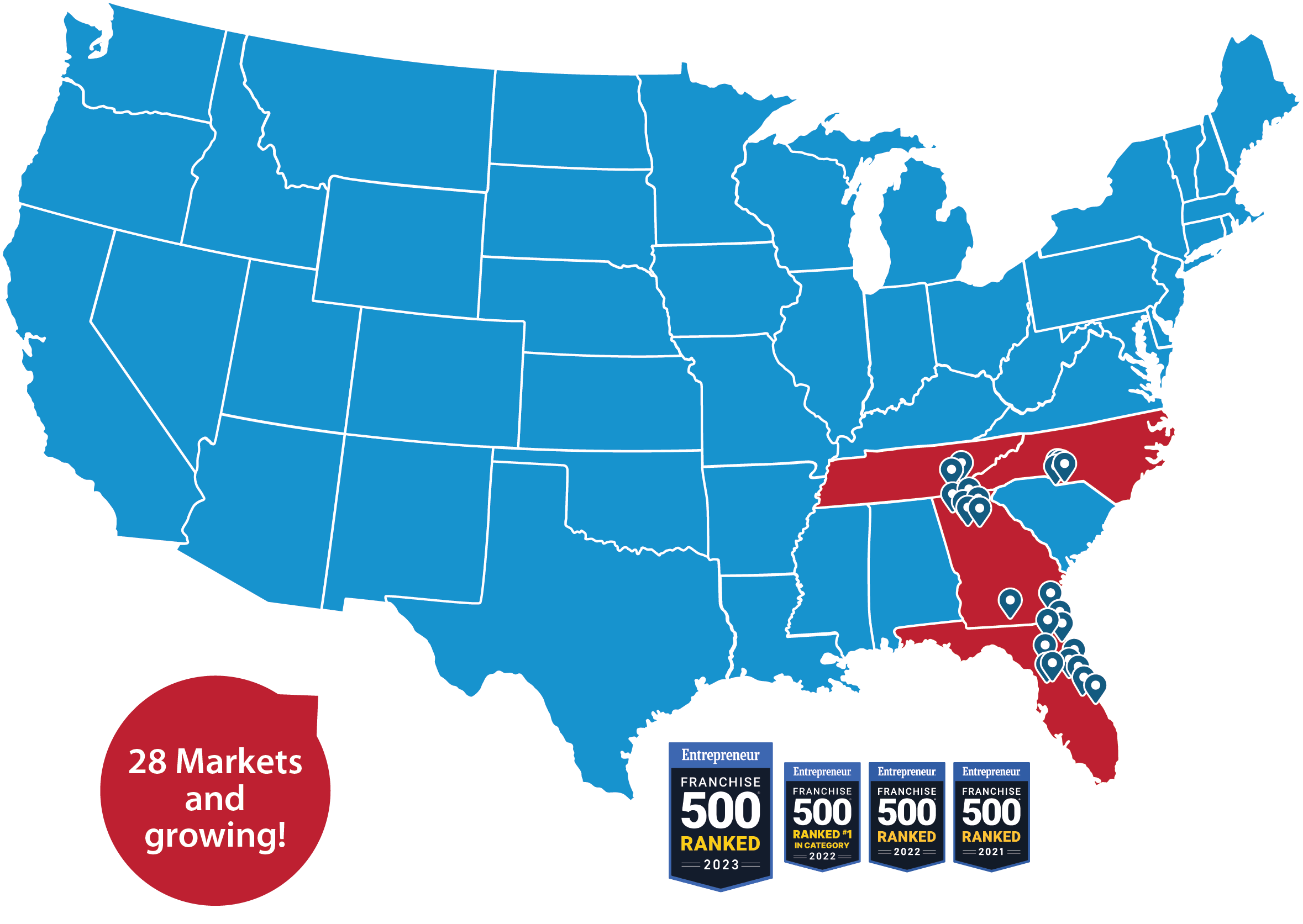 Money Pages Franchising Map Locations